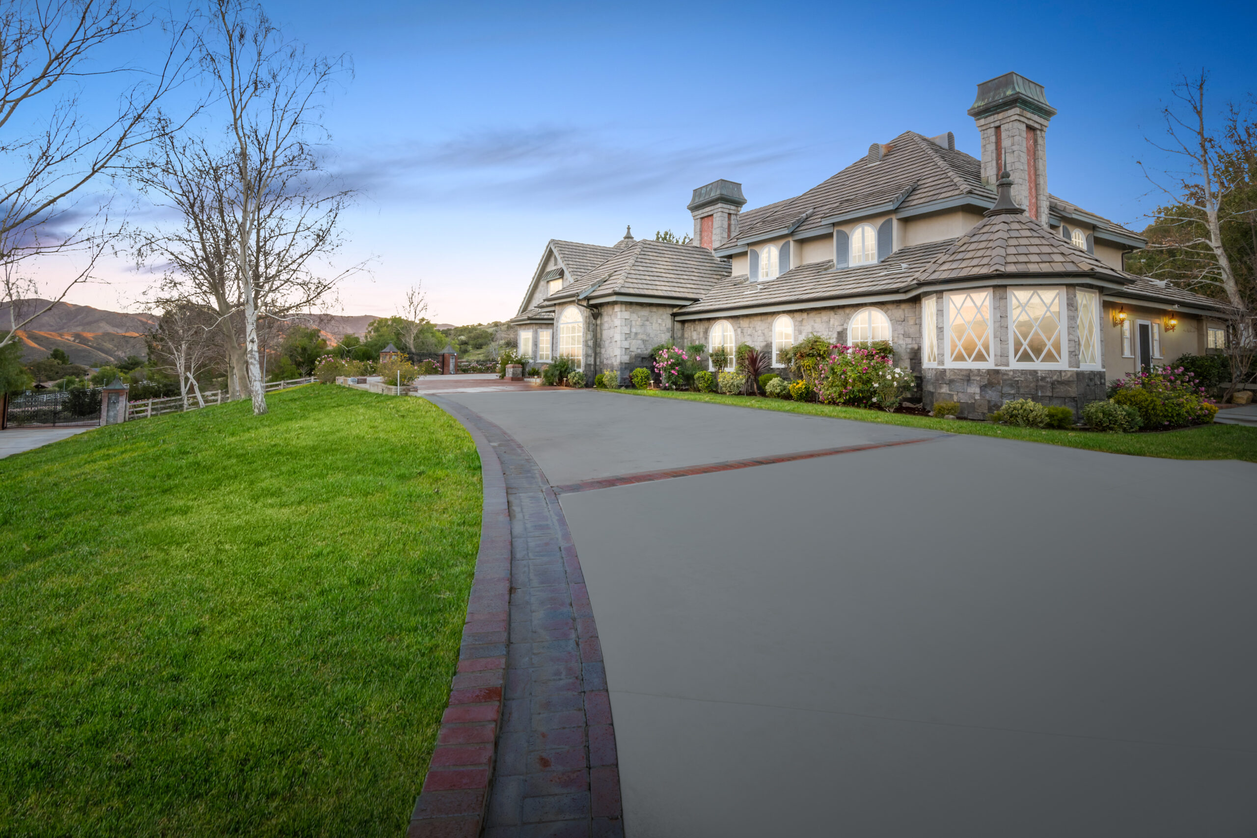 The Agua Dulce home
